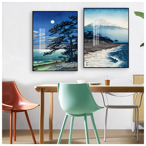 Pictures For Living Room Oriental Home Decor Vintage Japanese Landscape Poster Prints Wave Kanagawa Art Canvas Painting Wall