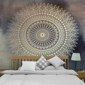 Mandala Tapestry Tappeto appeso a parete Decorazioni per la casa per soggiorno Camera da letto Telo mare Tappeti da parete Copertura antipolvere multifunzionale