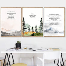 Cargar imagen en el visor de la galería, Póster de película de literatura de fantasía, cuadro sobre lienzo para pared, imagen de J.R.R. Impresiones de citas de Tolkien para la decoración del hogar de la sala de estar