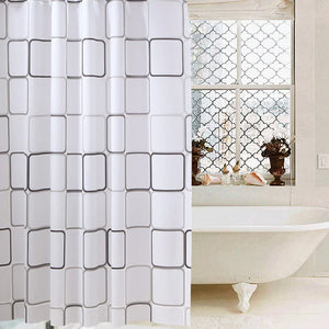Badezimmer-Duschvorhang, 3D-wasserdichter Haken, schimmelresistent, PEVA-Vorhänge, Badvorhang, Heim-Umwelt-WC-Türvorhang