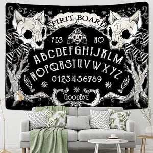 Cat Mysterious Divination Witchcraft Tapestry Wall Hanging Tapestries Baphomet Occult Home Wall Black Cool Decor Cat Coven