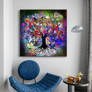 Tree of life by Gustav Klimt Scandinavian Landscape Wall Art Canvas Poster and Prints Abstract Art Picture for Living Room Decor