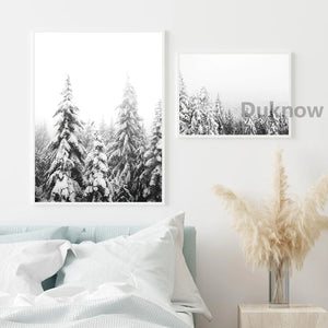 Ski Mountain Print Schwarz Weiß Fotografie Wandkunst Leinwand Gemälde Bild Ski Liebhaber Geschenk Poster Moderne nordische Wohndekoration