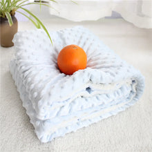 Cargar imagen en el visor de la galería, Manta térmica para bebé con diseño de lunares Sherpa esponjosa, manta receptora para recién nacido, manta para cochecito de bebé, manta de felpa para bebé recién nacido