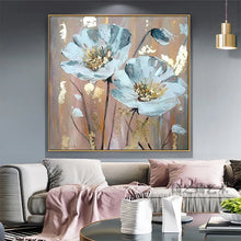 Laden Sie das Bild in den Galerie-Viewer, beautiful pictures of flowers for home wall decoration Handmade canvas oil painting acrylic poster for living room sofa bedroom