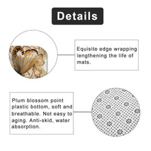 Загрузите изображение в программу просмотра галереи, Занавеска для душа с бабочкой, полиэстеровая водонепроницаемая занавеска для ванной комнаты, набор ковриков, нескользящий коврик для кухни/ванной комнаты