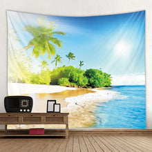 Load image into Gallery viewer, Nordic Tropical Beach Tapestry Mandala Wall Hanging Hippie Bedroom Decoration Psychedelic Tapestry Bohemian Tapestry, 6 sizes