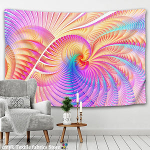 Psychedelic Mandala Tapestry Wall Hanging Boho Decor Wall Cloth Tapestries Hippie Tapestry Mandala Wall Carpet