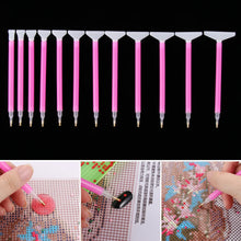 Charger l&#39;image dans la galerie, 13 pièces 3-15 têtes bricolage 5D diamant peinture Point foret stylo broderie artisanat diamant peinture stylo Point de croix accessoires