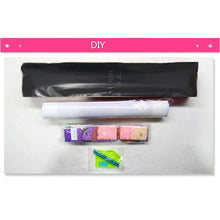 Cargar imagen en el visor de la galería, DIY mosaico de diamantes flores 5D pintura de diamante punto de cruz rosa taladro redondo completo diamantes de imitación bordado decoración del hogar