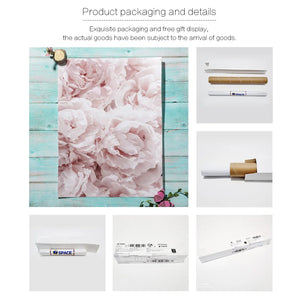 Wall Art Canvas Painting Pink Flowers Rose Peony Minimalism Quotes Nordic Posters And Prints Wall Pictures For Living Room Decor