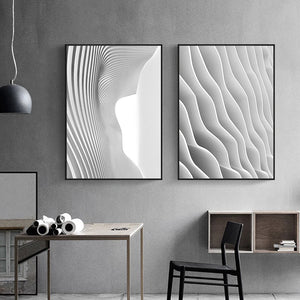 Nordic Black White space art wall art Canvas posters Painting Prints Abstract building Pictures for Living Room Morden  Decor