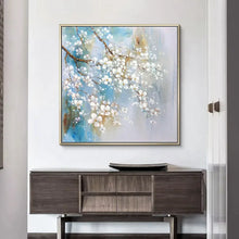 Laden Sie das Bild in den Galerie-Viewer, Beaautiful Plum blossom flowers picture pure handmade acrylic oil painting on canvas for living room sofa bedroom no framed