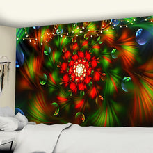 Laden Sie das Bild in den Galerie-Viewer, Wandbehang Tissu Boheme Mandala Tapisserie 3D Jade Home Decor Wohnzimmer Hintergrund Wand Teppich Tuch Hippie Decke