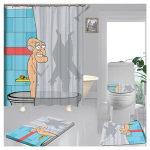 Bella balneazione con stampa di dinosauri Tenda da doccia Tenda da bagno impermeabile Accessori per doccia da bagno Tenda da bagno decorativa