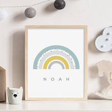 Laden Sie das Bild in den Galerie-Viewer, Benutzerdefinierte Name Boho Regenbogen Kinderzimmer Wand Kunst Leinwand Malerei Bilder Poster und Drucke für Baby Junge Mädchen Schlafzimmer Home Dekoration