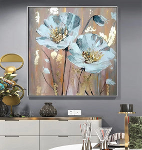 beautiful pictures of flowers for home wall decoration Handmade canvas oil painting acrylic poster for living room sofa bedroom