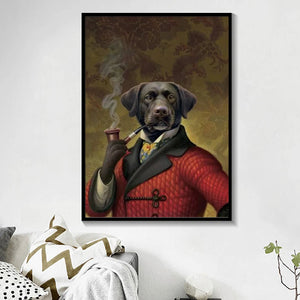 Cartoon klassische Haustier Hund Wandkunst Leinwand Malerei Wiederherstellung alter Wege Tier Poster Drucke Wohnzimmer Bilder ungerahmt