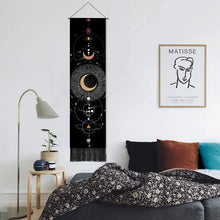 Carica l&#39;immagine nel visualizzatore della Galleria, Sole Luna Tarocchi Codice Arazzo Appeso a Parete Astrologia Divinazione Fase Arazzi Casa Camera da Letto Ufficio Arte Astratta Via Lattea Decor