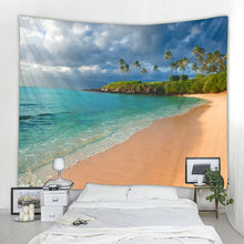 Load image into Gallery viewer, Nordic Tropical Beach Tapestry Mandala Wall Hanging Hippie Bedroom Decoration Psychedelic Tapestry Bohemian Tapestry, 6 sizes