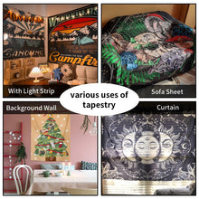 Cargar imagen en el visor de la galería, Tapiz divertido con diseño de Tnigke Lesmus Bruh Flying Starry Sky Midget Meme para dormitorio, decoración del hogar, manta colgante de pared