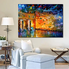 Carica l&#39;immagine nel visualizzatore della Galleria, Arte su tela ebraica Muro del Pianto Pittura a olio fatta a mano Gerusalemme Opera d&#39;arte Contemporanea Paesaggio astratto Soggiorno Decor Grande