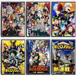 Poster und Drucke Boku No Hero My Hero Academia Anime Bilder an der Wand Leinwand Malerei Kunst Dekoration Home Decor Cuadros