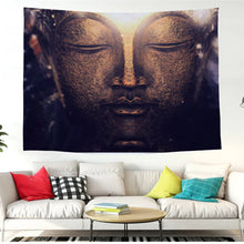 Load image into Gallery viewer, Indian Tapestry Buddha Statue Meditation Chakra Tapestry Wall Hanging Mandala Tapestries Wall Cloth Psychedelic Yoga Carpet Boho