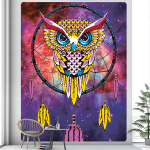 Escena psicodélica para decoración del hogar, tapiz de Mandala para colgar en la pared, tapiz de hechicería, hoja decorativa Hippie bohemia