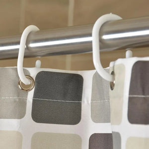 Cortina de baño a cuadros con mosaico moderno, tela gruesa impermeable, cortina de ducha, cortinas para bañera con ganchos para decoración del hogar