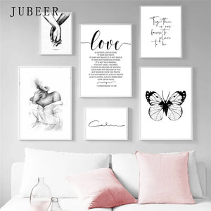 Cuadro sobre lienzo para pared minimalista nórdico, póster impreso, imágenes artísticas en blanco y negro para decoración del hogar y la sala de estar