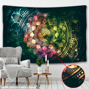 Mandala Tapestry Wall Hanging Sandy Beach Throw Rug Blanket Camping Tent Travel Mattress Bohemian Sleeping Pad Tapestries