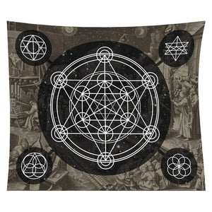 Tarot tapestry sun and astrology divination witchcraft blanket Indian mandala tapestry wall hanging psychedelic hippie witchcraf