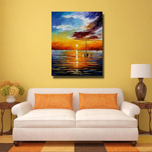 Load image into Gallery viewer, 100% Handpainted Oil Painting On Canvas knife seaside scene Modern Wall Art picture for Room home Decoration no Framed