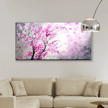 Charger l&#39;image dans la galerie, Hand Made Textured Thick Texture Tree Red Flowers Abstract Modern Oil Painting On Canvas,Wall Art,Living Room Decoration Picture