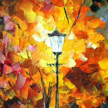 Charger l&#39;image dans la galerie, HOT 100% Handpainted Oil Painting On Canvas knife street night scene Modern Wall Art picture for Room home Decoration no Framed