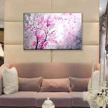 Charger l&#39;image dans la galerie, Hand Made Textured Thick Texture Tree Red Flowers Abstract Modern Oil Painting On Canvas,Wall Art,Living Room Decoration Picture