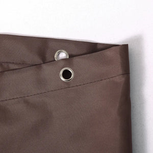Cortina de ducha de tela pesada: cortina resistente al moho, repelente al agua y lavable, forro de cortina de ducha marrón