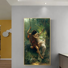 Cargar imagen en el visor de la galería, Pósteres de primavera del pintor francés Pierre Auguste Cot impresos en lienzo, arte de pared, pintura famosa para decoración para sala de estar