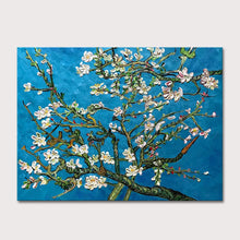 Cargar imagen en el visor de la galería, Handmade HandPainted Apricot Blossom Classic Van Gogh Oil Painting On Canvas,Famous Pictures Wall Art,Poster For Room,Home Decor