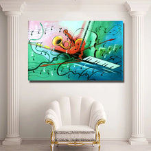Carica l&#39;immagine nel visualizzatore della Galleria, Modern Abstract wall Art Handpainted Oil Painting on Canvas Musical instruments Wall Picture room Home Wall home Decoration