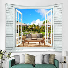 Laden Sie das Bild in den Galerie-Viewer, Schöner Waldpfad, bedruckt, großer Wandteppich, preiswerter Hippie-Wandbehang, böhmische Wandteppiche, Mandala-Wandkunst-Dekor