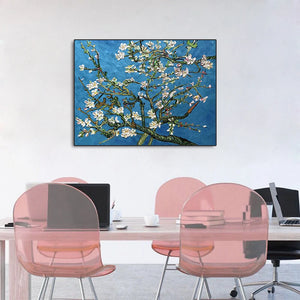 Handmade HandPainted Apricot Blossom Classic Van Gogh Oil Painting On Canvas,Famous Pictures Wall Art,Poster For Room,Home Decor