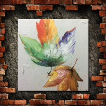 Charger l&#39;image dans la galerie, Home decor wall art Pictures handmade Oil Painting on Canvas Autumn leaves landscape for living Room home Decoration no frame