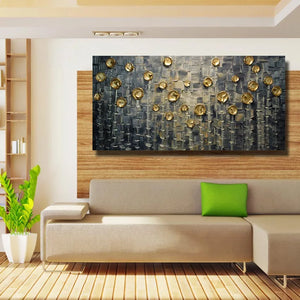 Hot sale 100% Handmade Abstract yellow tree oil Painting Wall art Pictures home Decor Oil Painting for living room on Canvans