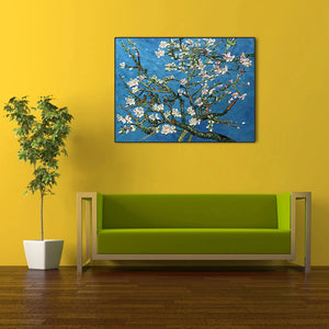 Handmade HandPainted Apricot Blossom Classic Van Gogh Oil Painting On Canvas,Famous Pictures Wall Art,Poster For Room,Home Decor