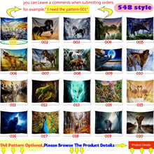 Carica l&#39;immagine nel visualizzatore della Galleria, Indiano Appeso a parete Tissu Boheme Mandala Arazzo 3D Giada Home Decor Soggiorno Sfondo Muro Tappeto Panno Hippie Coperta