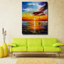 Load image into Gallery viewer, 100% Handpainted Oil Painting On Canvas knife seaside scene Modern Wall Art picture for Room home Decoration no Framed