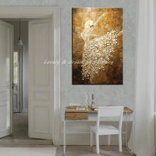 Carica l&#39;immagine nel visualizzatore della Galleria, Mintura Handpainted Abstract Thick Texture Ballet Dancer Oil Painting On Canvas,Wall Art,Picture For Living Room,Home Decoration