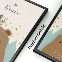 Laden Sie das Bild in den Galerie-Viewer, Bär Kaninchen Fuchs Hirsch Kindergarten Wand Kunst Leinwand Malerei Cartoon Nordic Poster Und Drucke Wand Bilder Mädchen Junge Kinder Zimmer decor